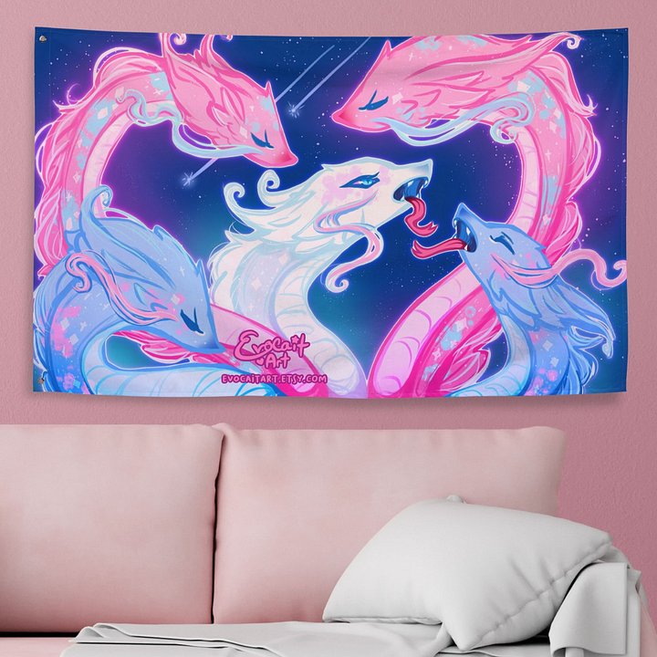 Fantasy Hydra Transgender Subtle Pride Flag product image (1)