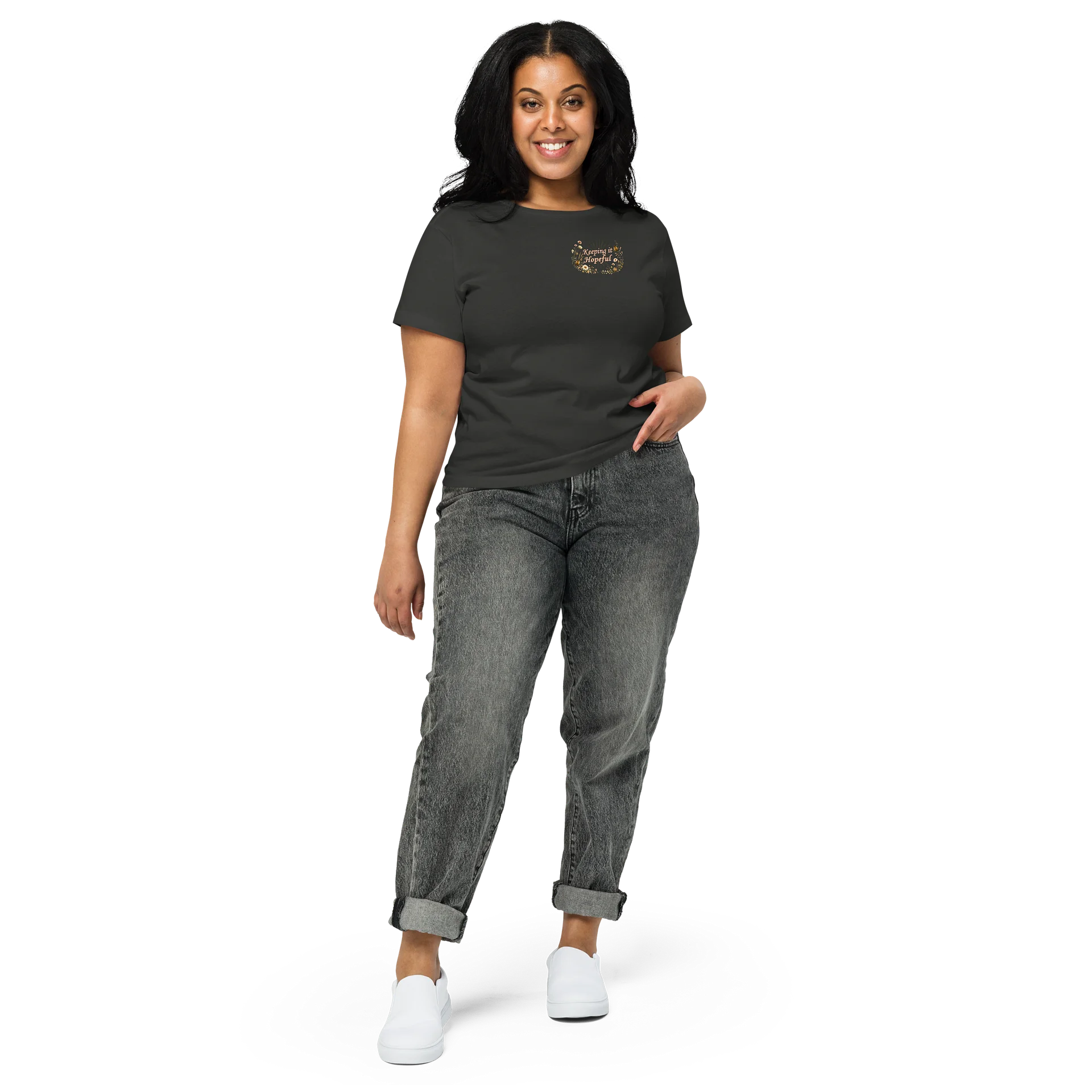 Colossians 3:23 Collection | Women’s High-Waisted Tee product image (23)