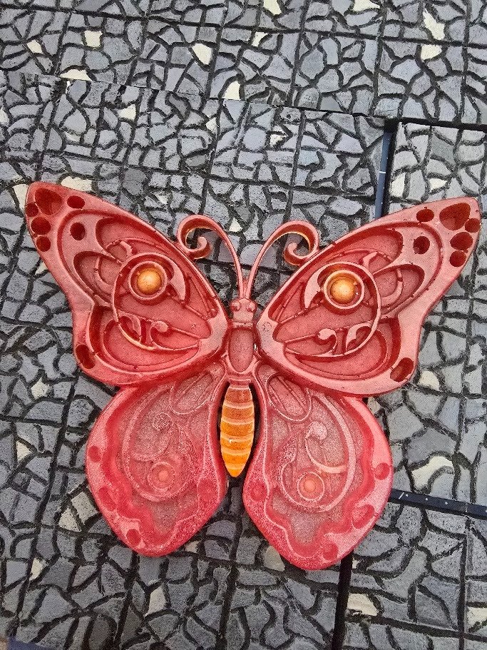 Butterfly Resin - Red/Pink yellow body product image (1)