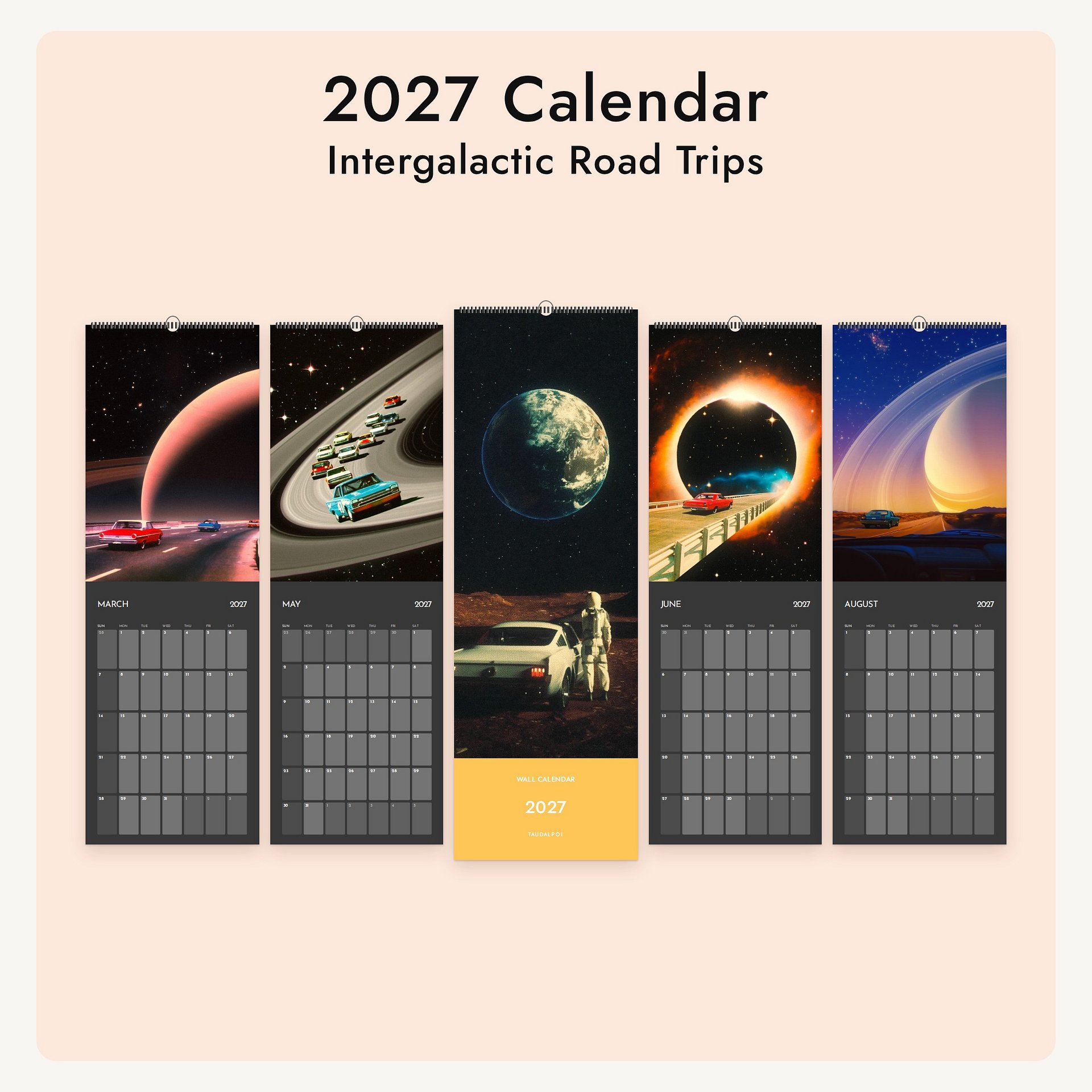 Intergalactic Road Trips 2027 Calendar product image (1)