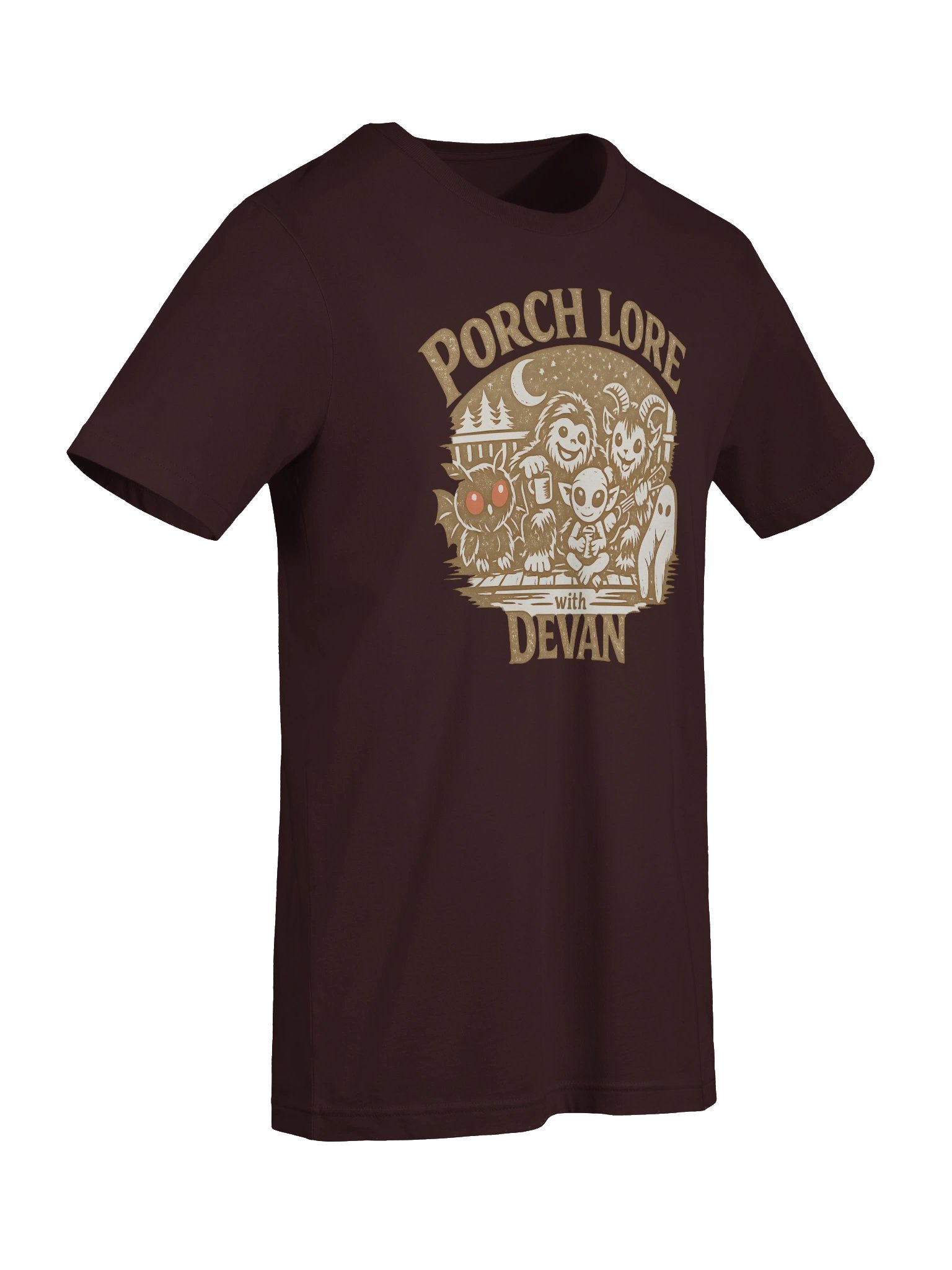 CUTIE CRYPTIDS OUTLINE SUPER SOFT T-SHIRT product image (9)