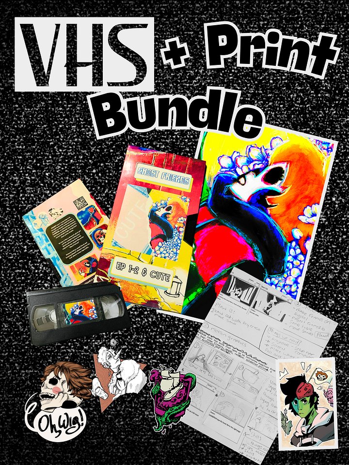 Handmade Custom made Ghost Friends Cute/ep 1-2 VHS Bundle (ONLY 3 LEFT!) product image (1)
