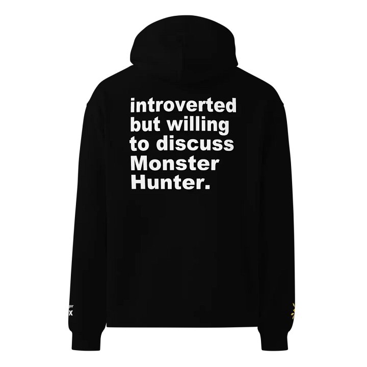 introverted monstie huntie hoodie product image (1)