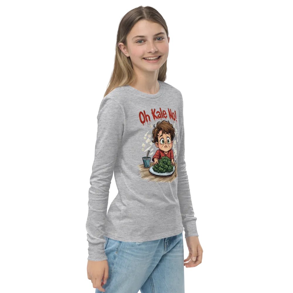 Oh Kale No! Youth Long Sleeve Tee product image (16)