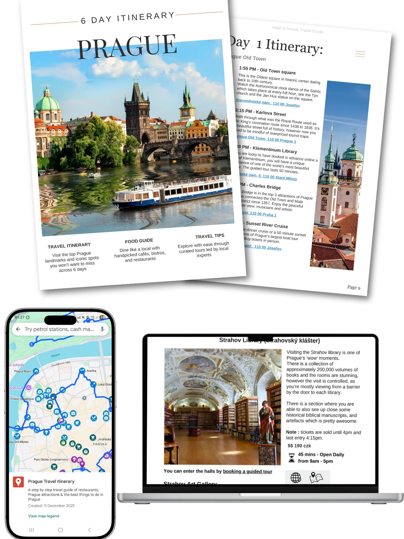 6 Day Prague Itinerary 2026 ( With a Digital Map) product image (1)