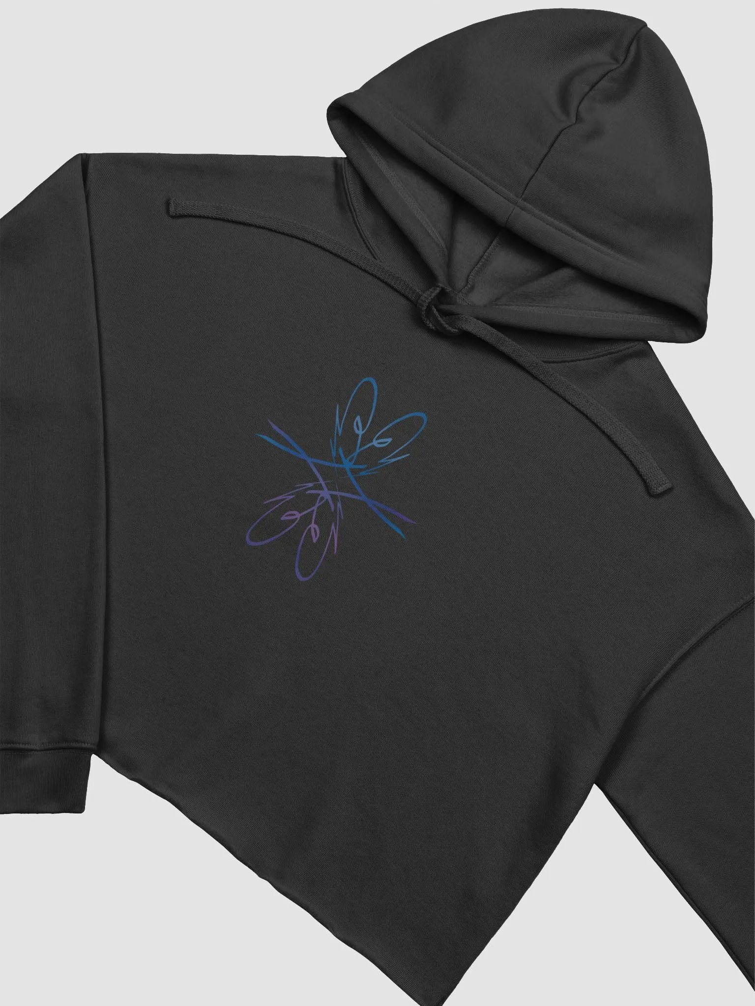 Reflection crop hoodie product image (3)