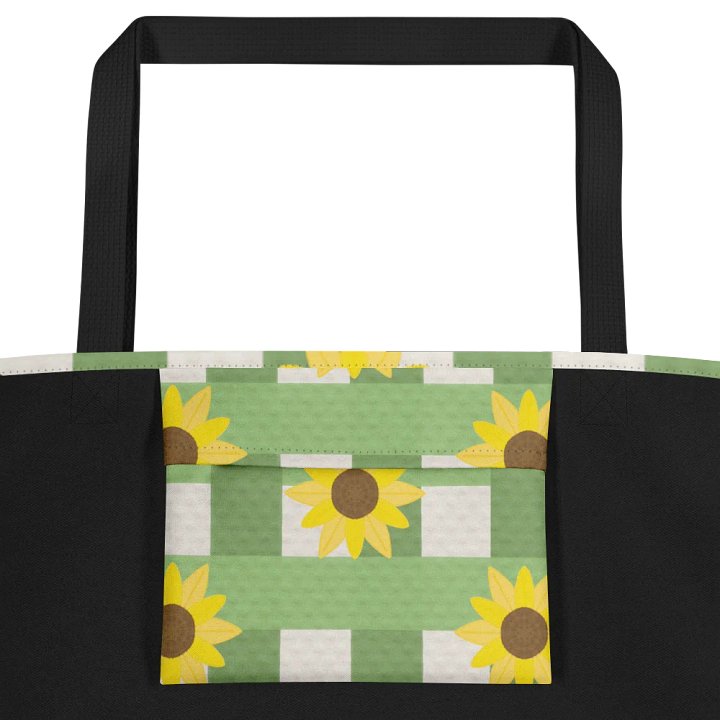 Sunflower Gingham Tote in Green product image (2)