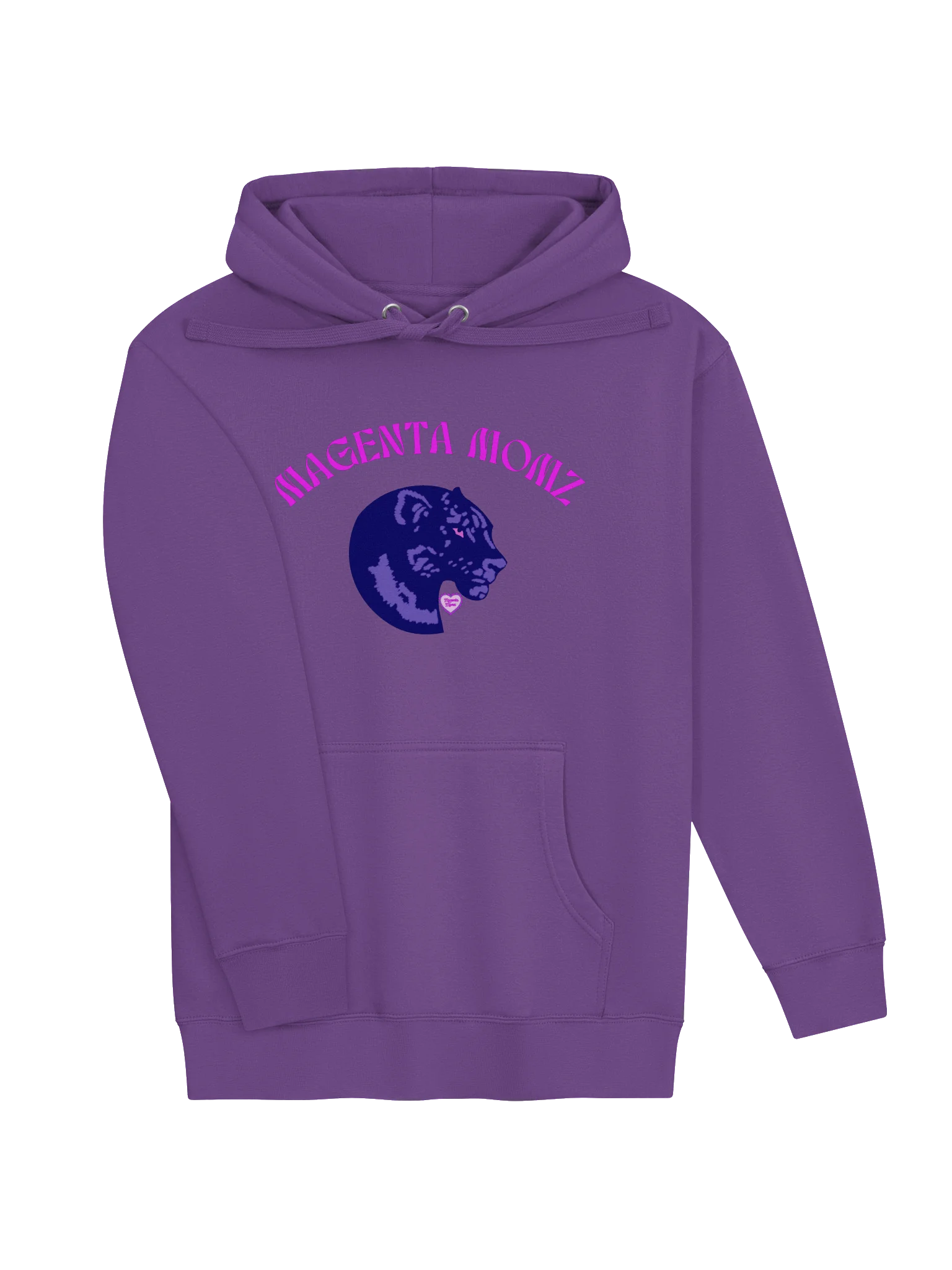 MAGENTA MOMZ PANTHER HEAD – UNISEX PREMIUM HOODIE product image (17)