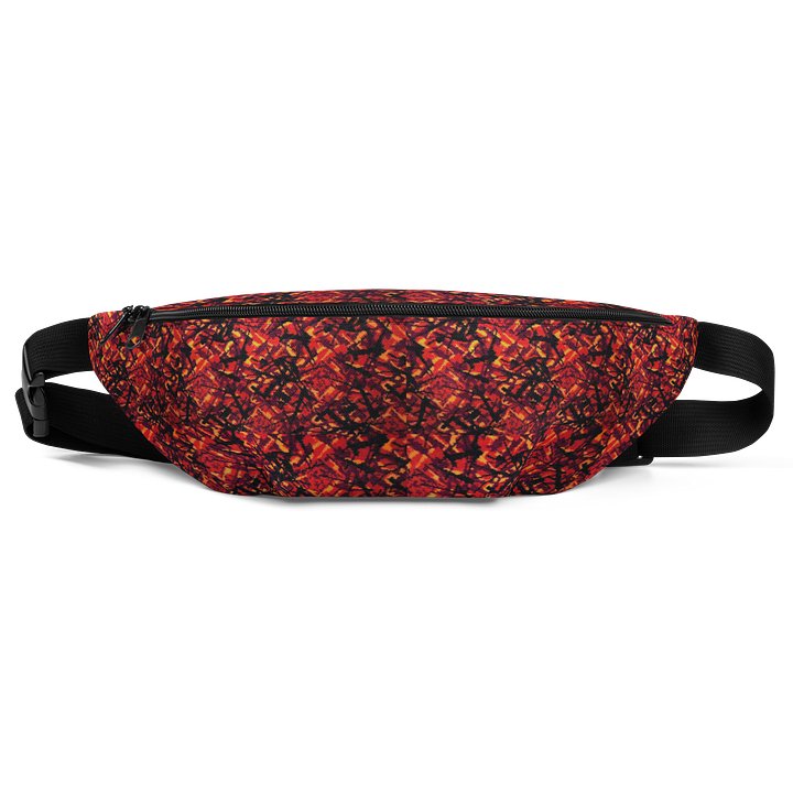 Waist Bag Red Plush Danish Style Pattern product image (1)