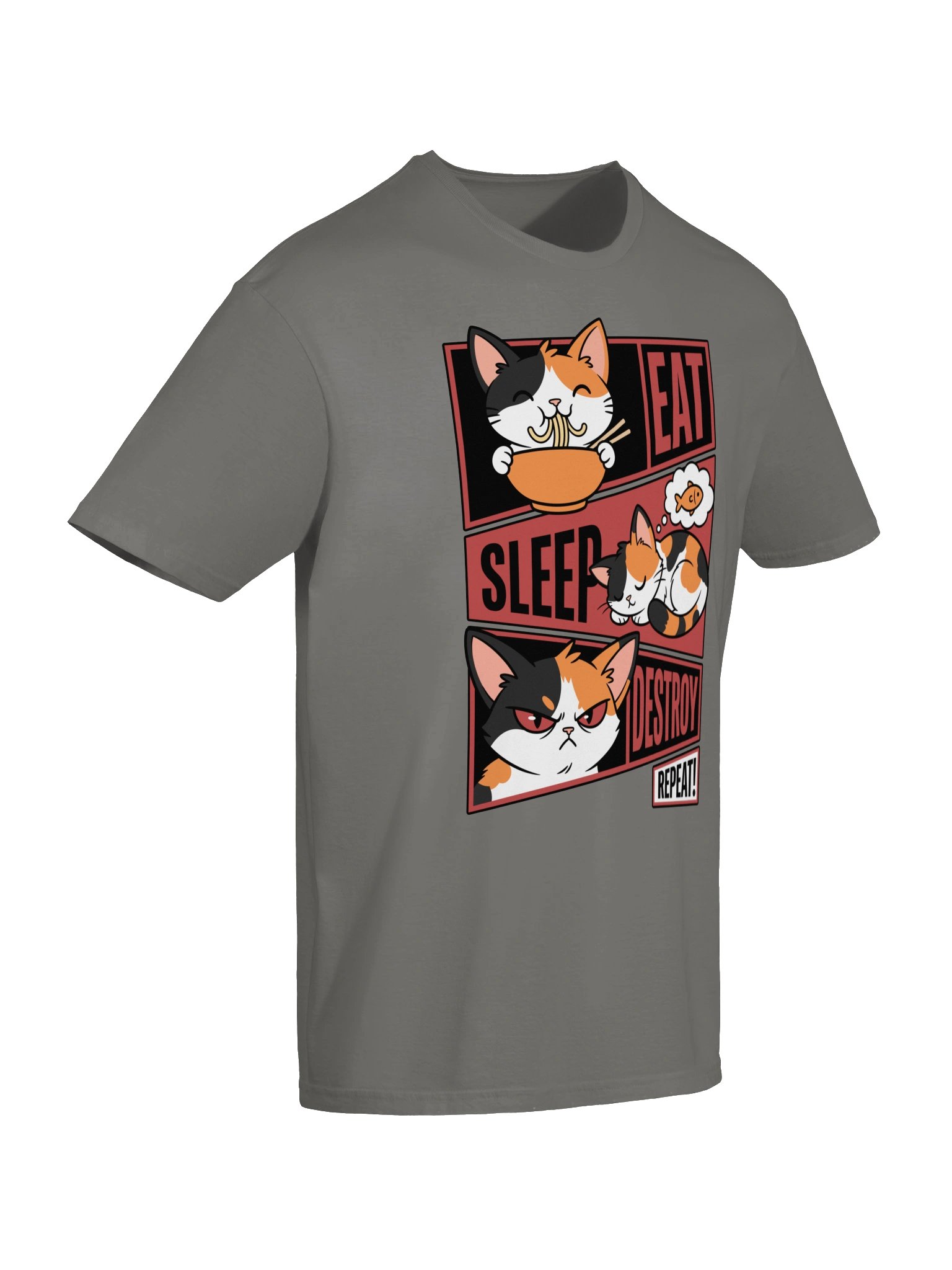Eat. Sleep. Destroy. Repeat. Tee product image (6)