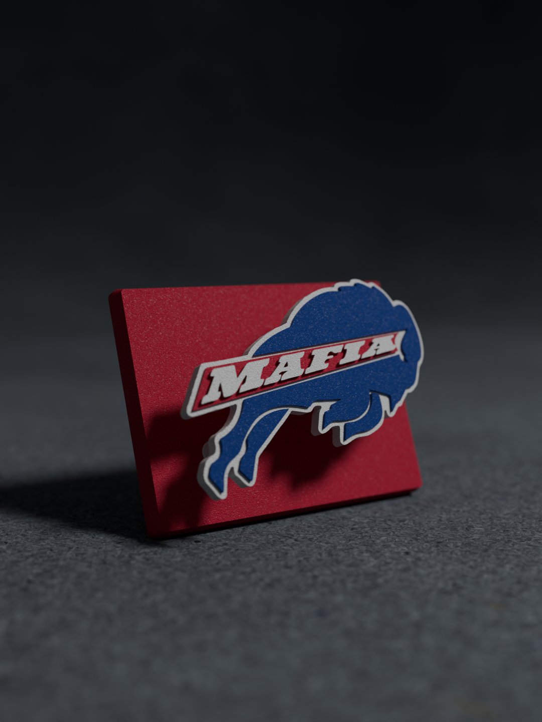 Buffalo Bills Mafia 3D Printed Floating Logo Sign (Digital File Only) product image (1)
