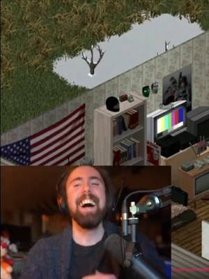 I Put Asmongold In Project Zomboid... He Reacted! Check out the video on my YouTube! #projectzomboid #asmongold #theindiestone #zackrawrr #b1g_k4t 