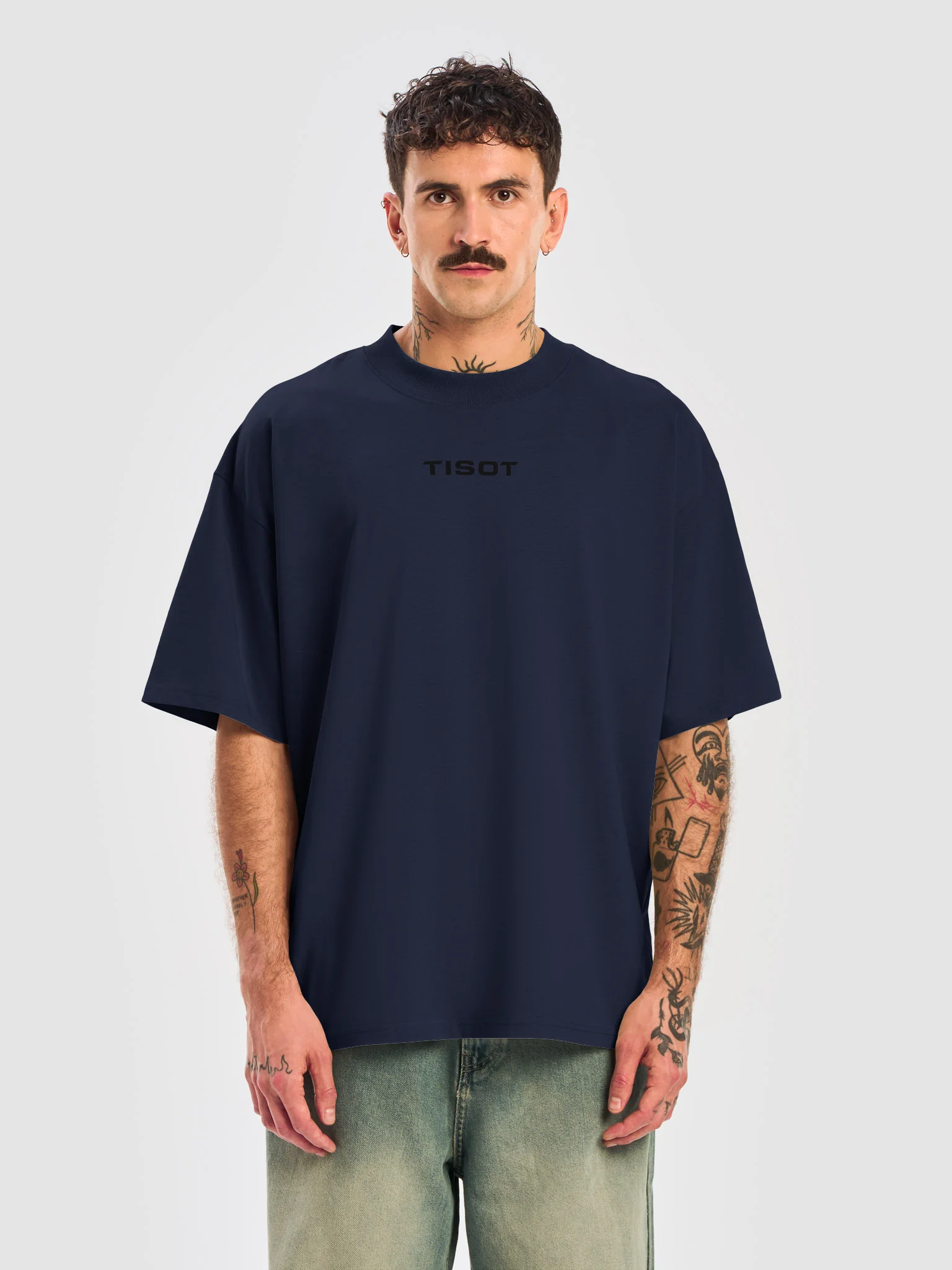 Unisex / TISOT Oversized Organic Tee (Black Wordmark) product image (4)