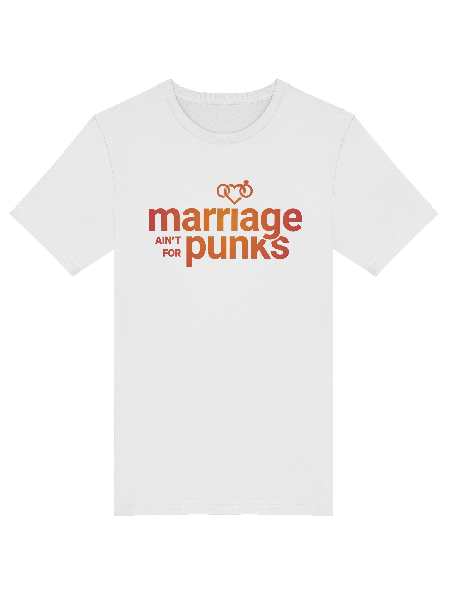 White Marriage Ain't For Punks Short Sleeve T-Shirt product image (5)
