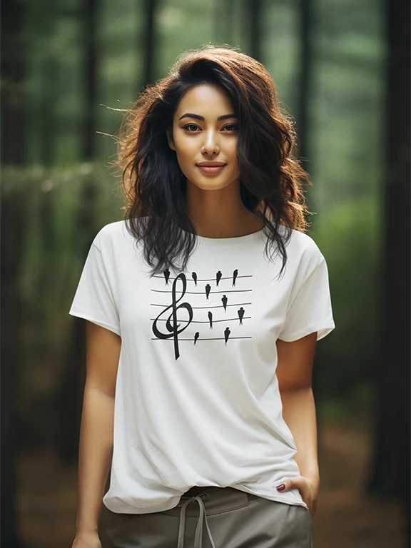 Birds on a Wire Women's Relaxed Fit Tee product image (1)