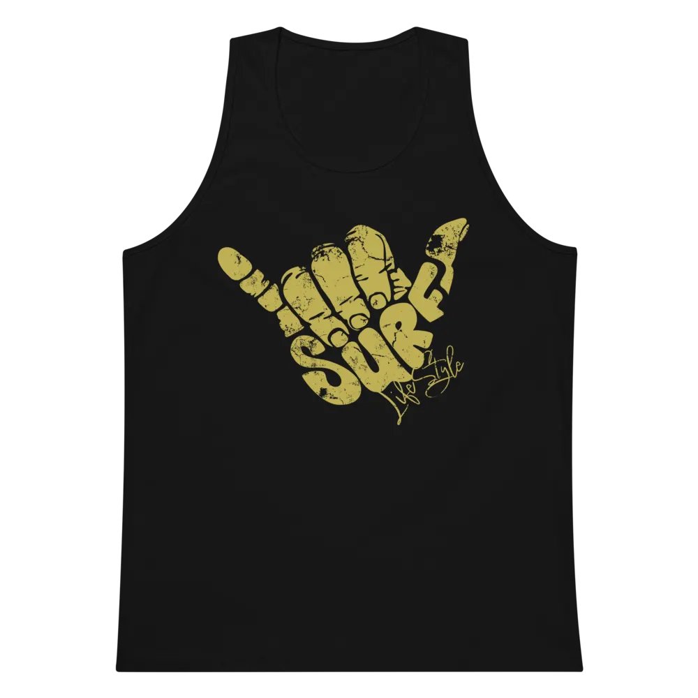 Shaka Surf Life Style Cotton Heritage Men's Premium Tank Top product image (5)