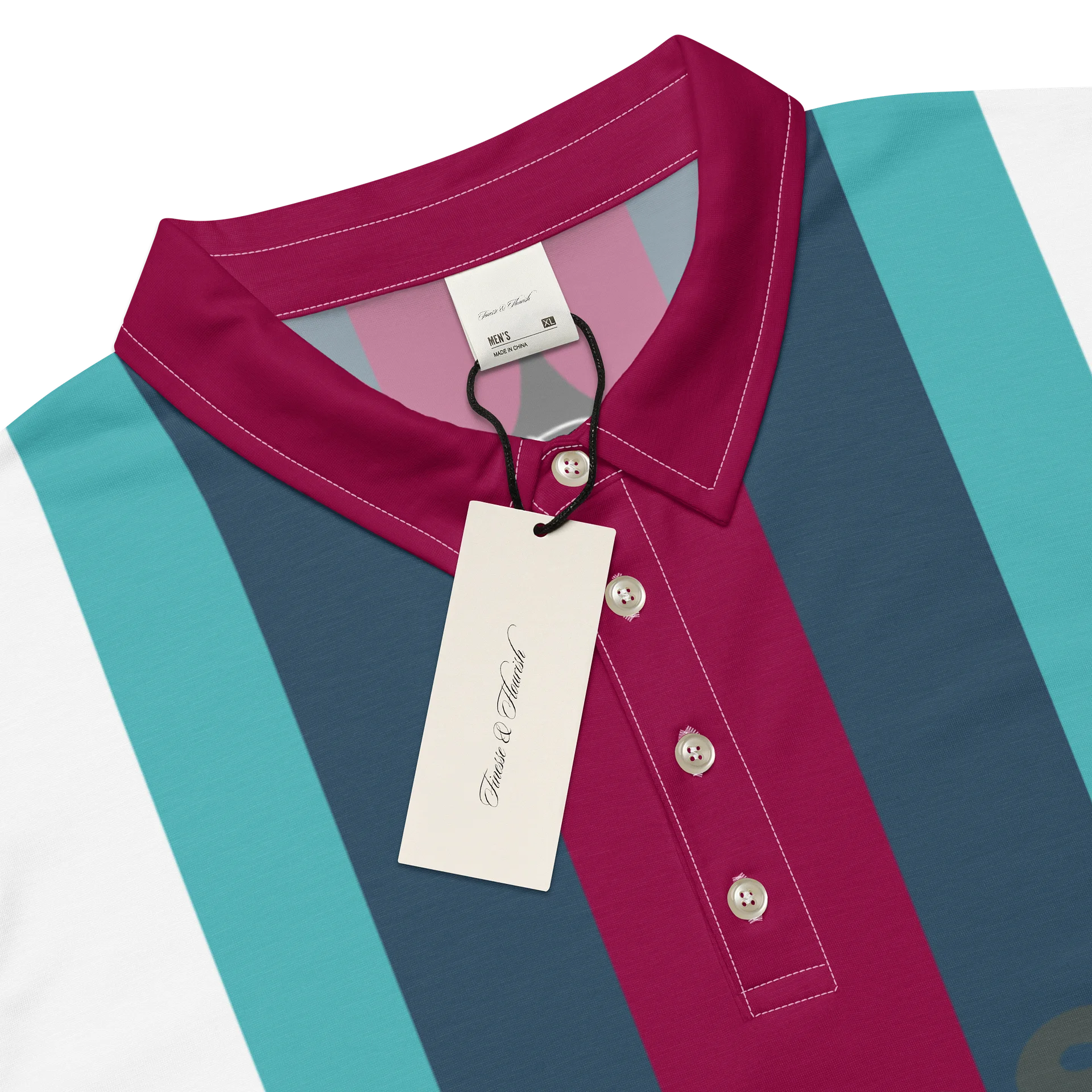 F&F Stripe 2 Slim Fit Polo Shirt product image (4)