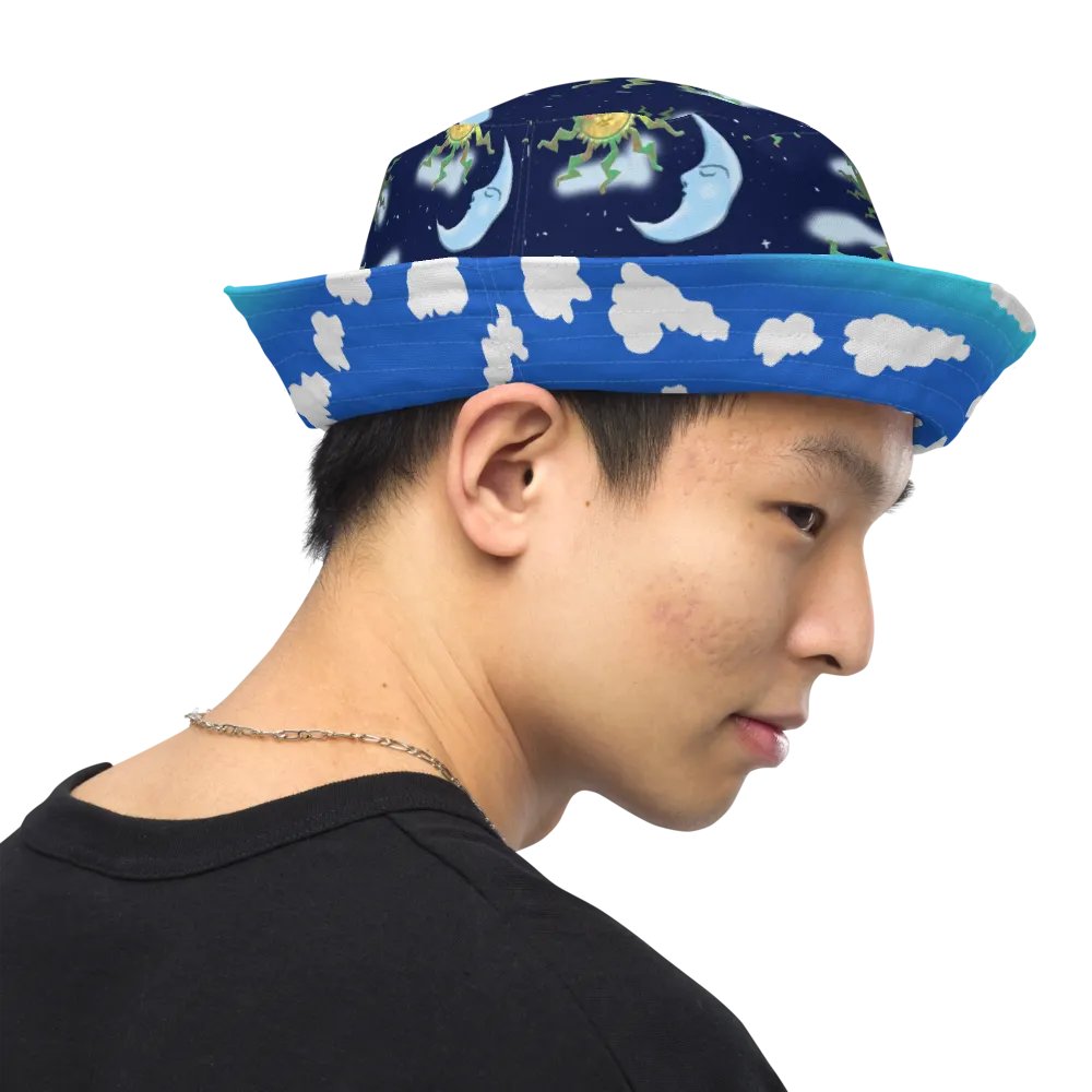 Clouds and Antique Sun Bucket Hat product image (12)
