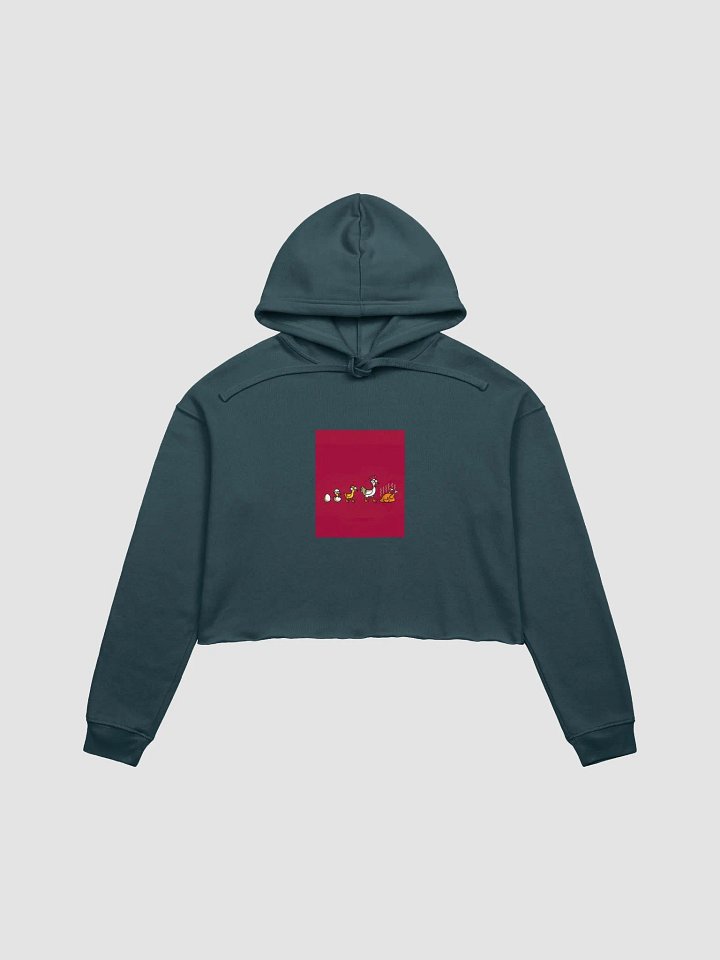Evolutionary Chicken Timeline Crop Hoodie product image (5)