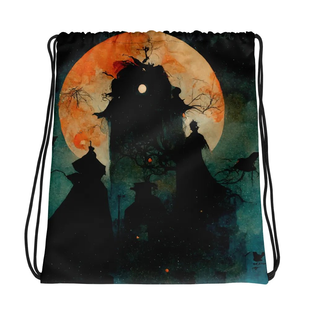 Moonlit Gothic Drawstring Bag product image (1)