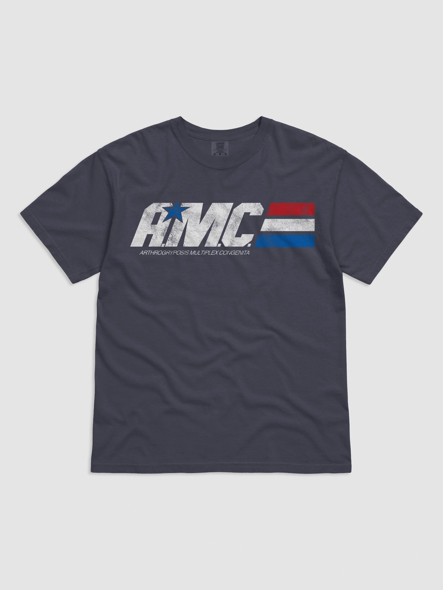 A.M.C. Arthrogryposis Multiplex Congenita Distressed Tee product image (1)