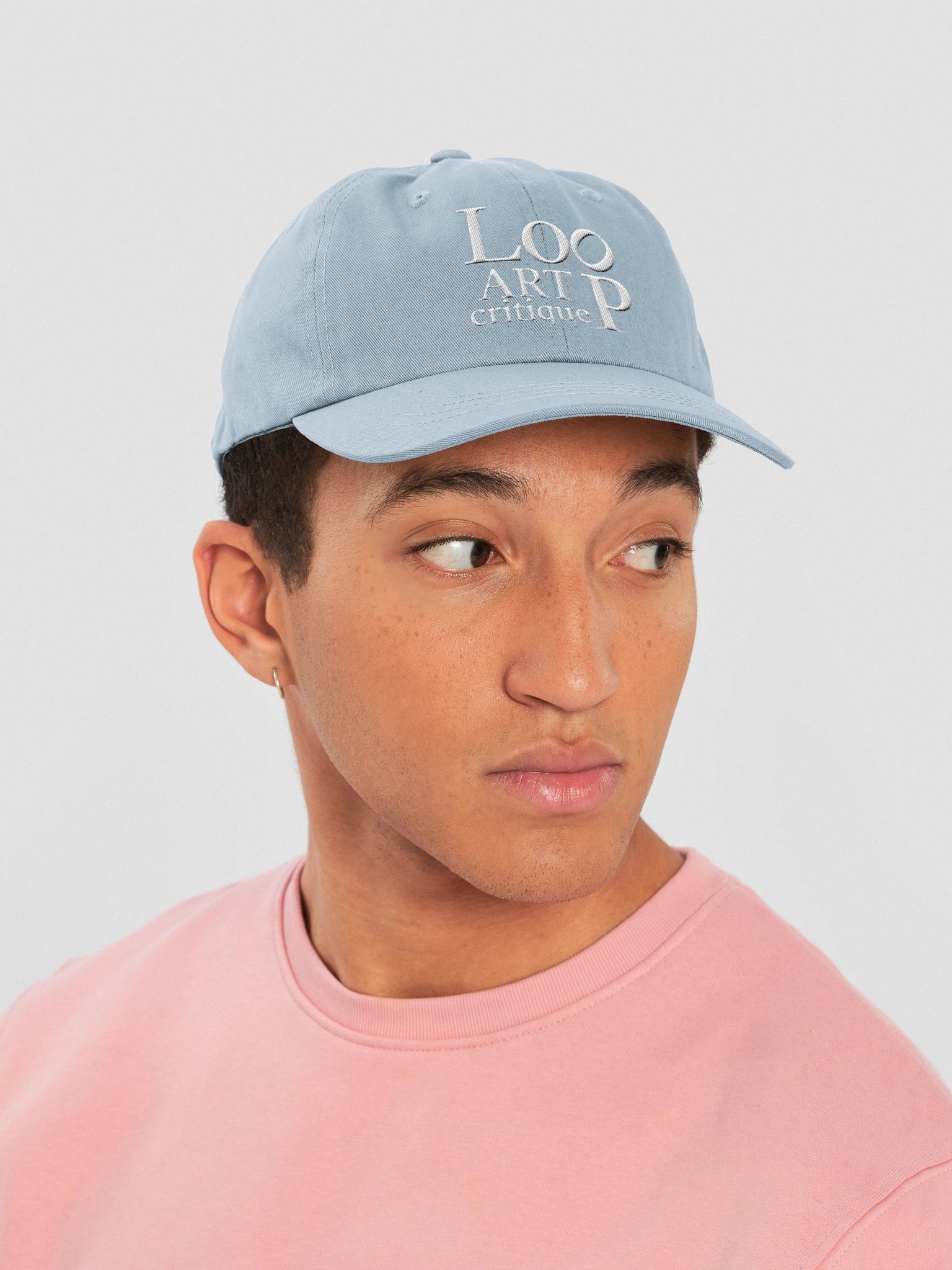 Logo hat, sky blue product image (6)