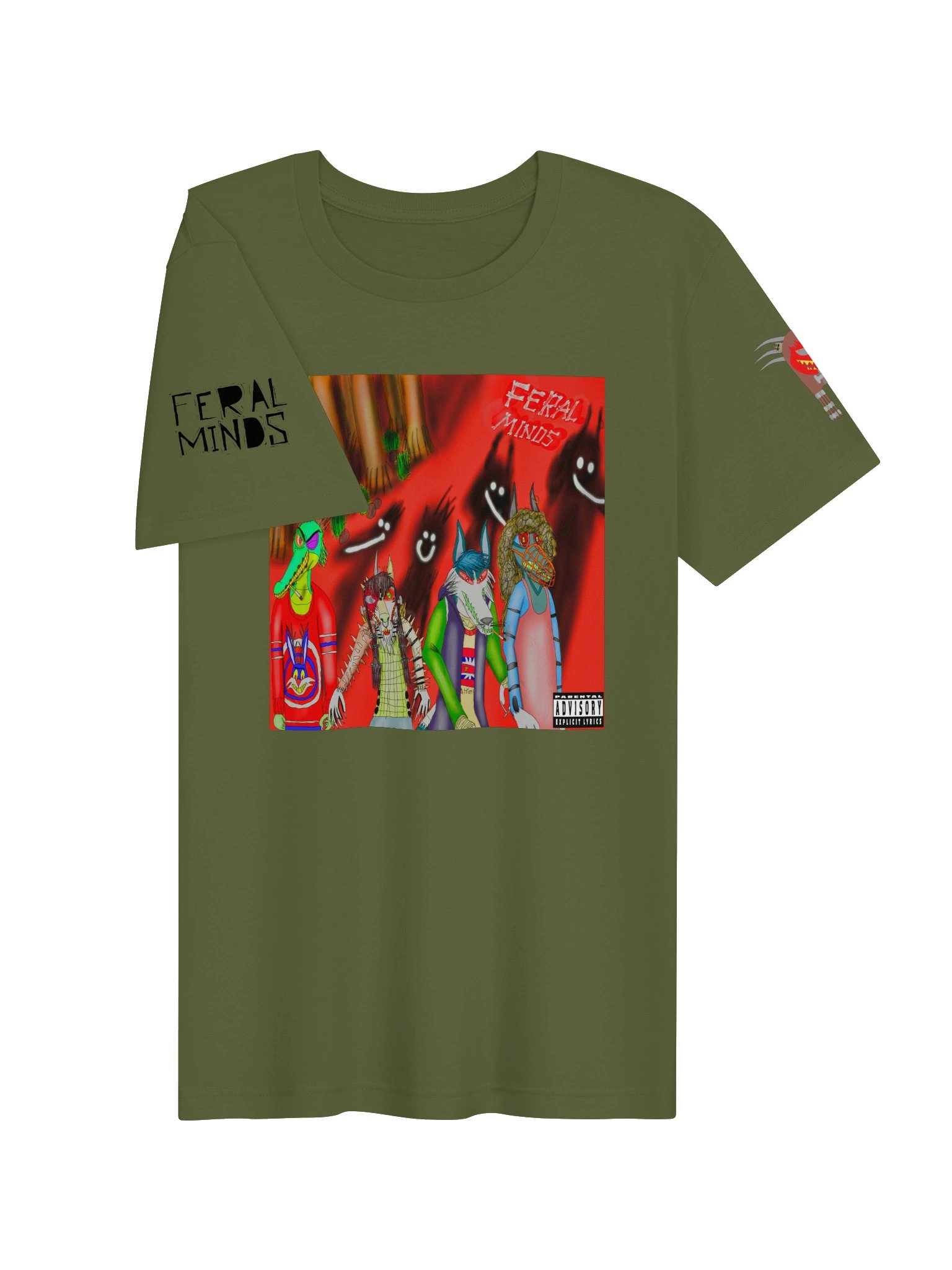 Feral Minds Virtual Band Album Cover Graphic Tee product image (3)
