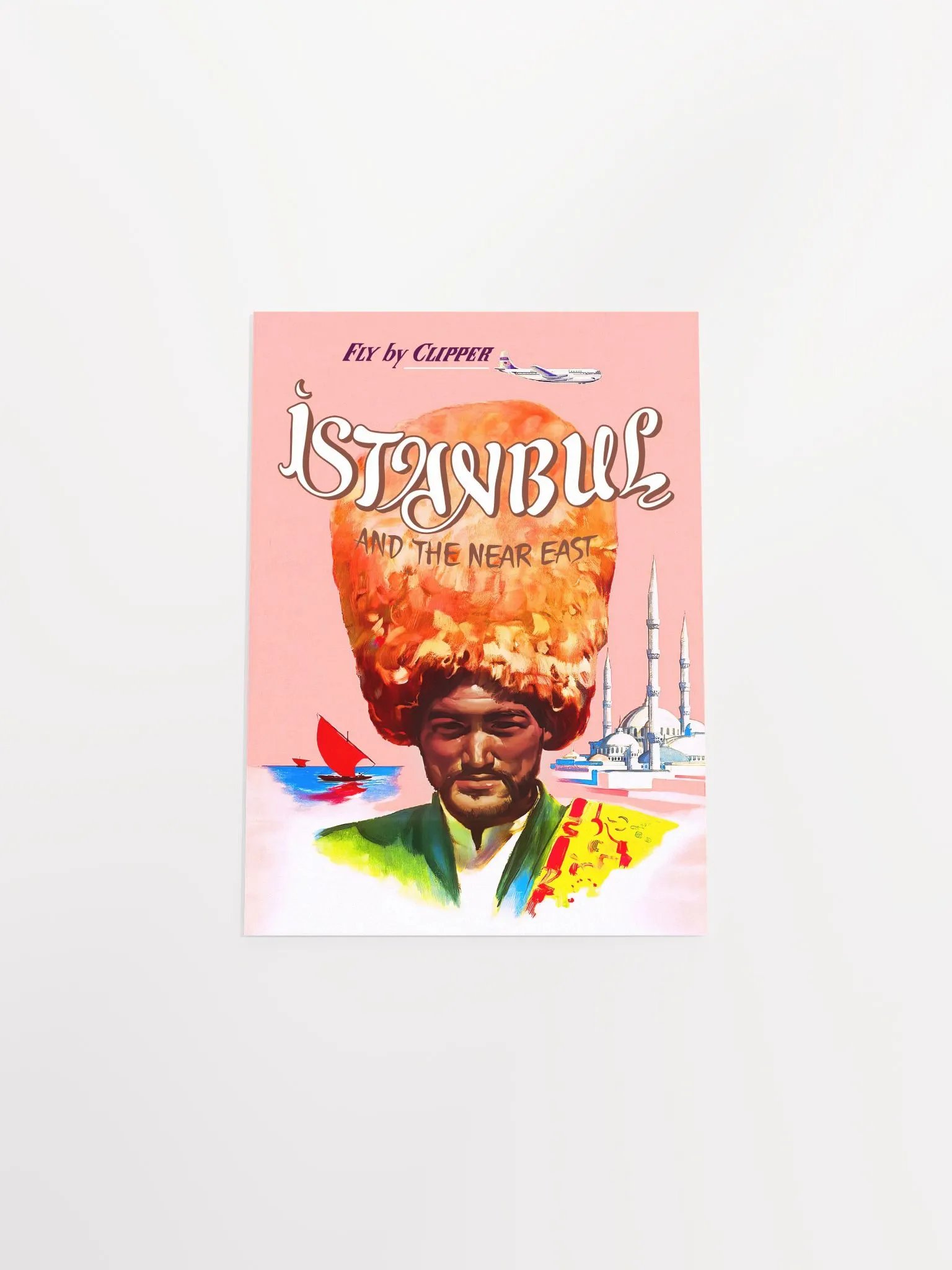 Istanbul, Turkey, 1950s — retro vintage travel poster product image (9)