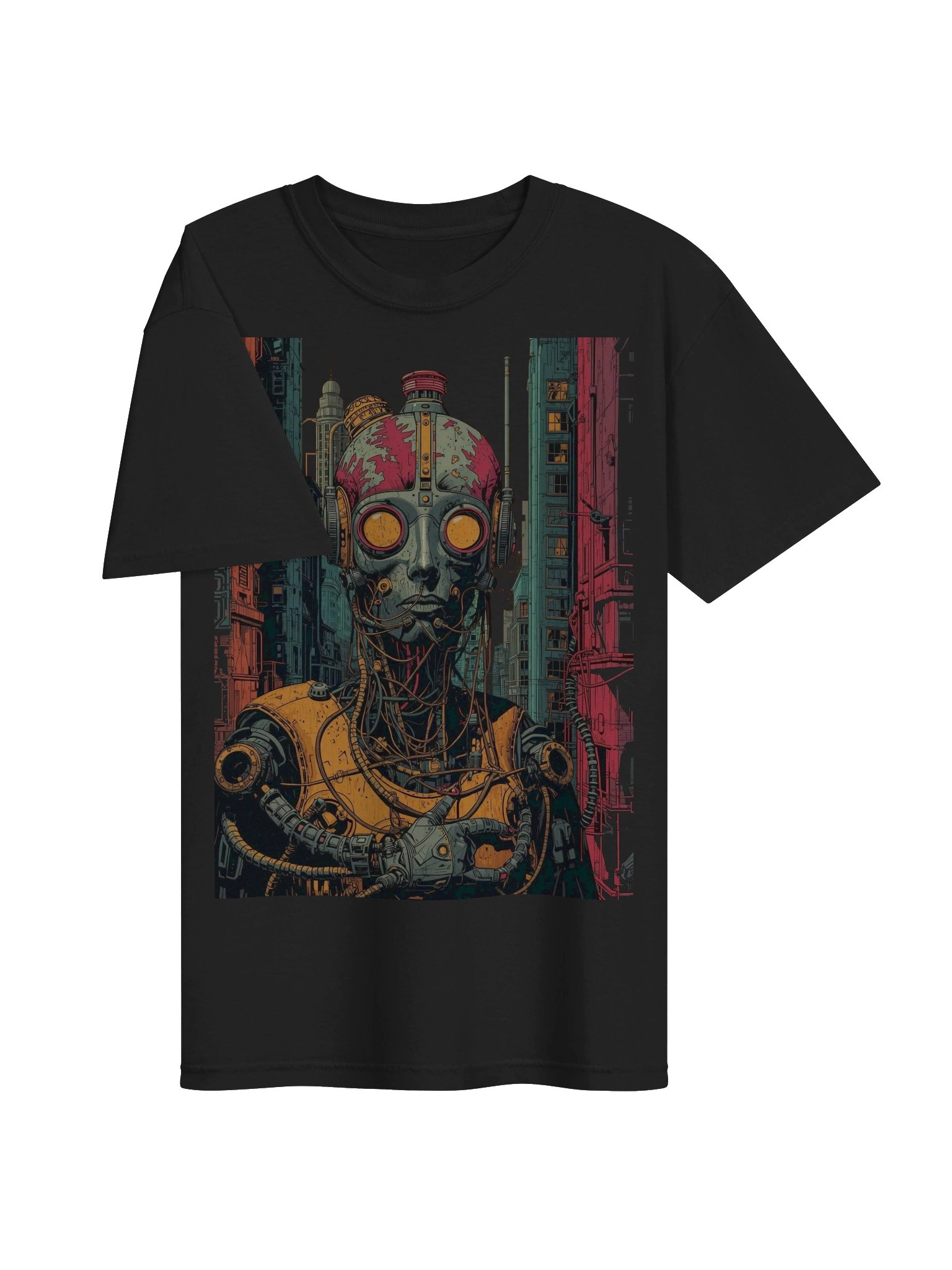 Dystopian Cyborg Punk Heavyweight T-Shirt product image (6)