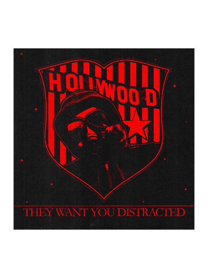 "DISTRACTION" STICKER RED product image (2)