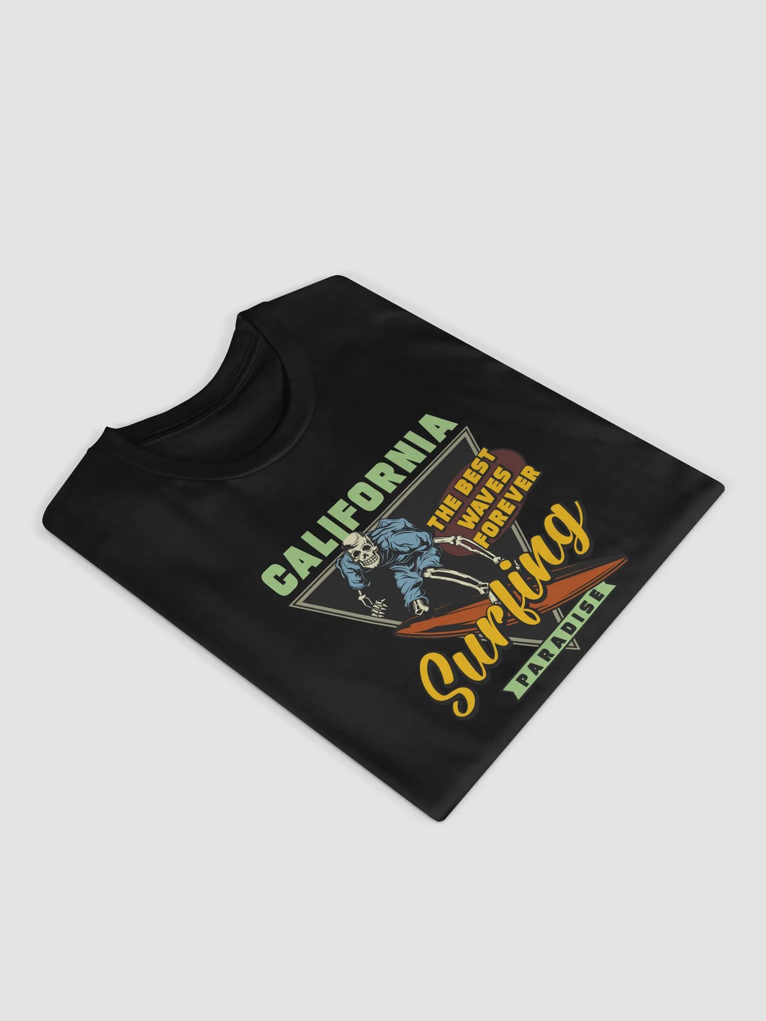 Retro California Surfing Skeleton T-Shirt product image (14)