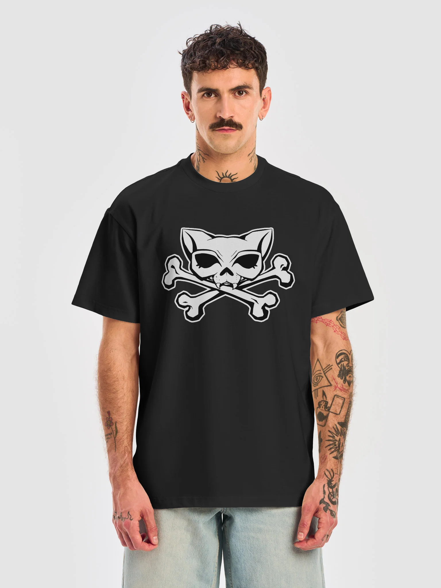 White Kat Skull Box Tee product image (5)