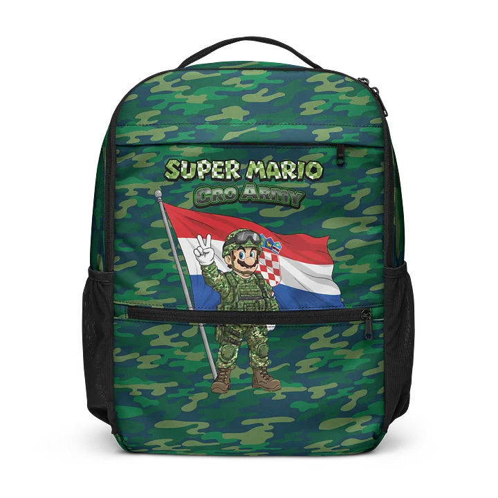 Super Mario CRO Army All-Over Print Utility Backpack product image (1)