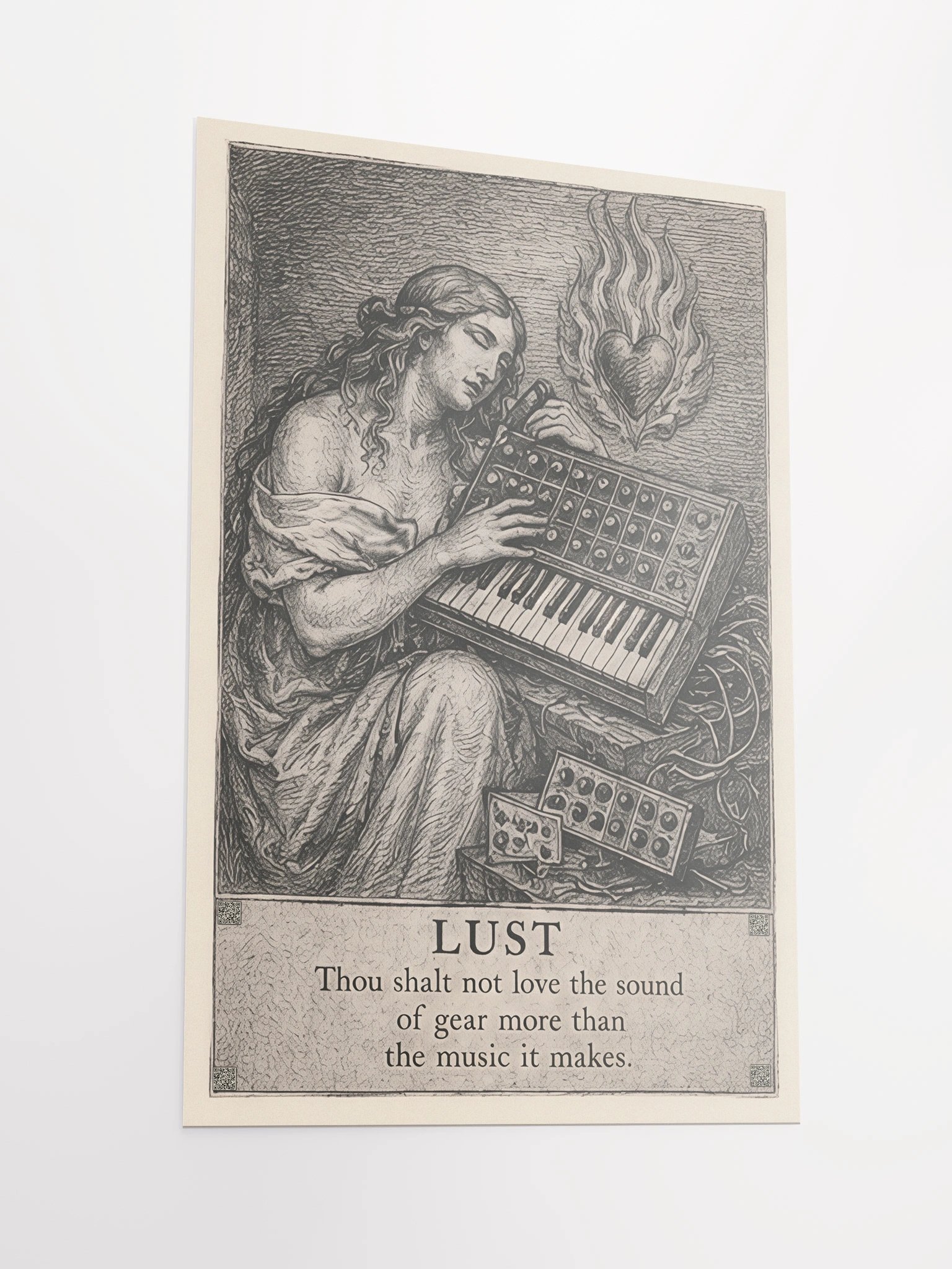 Lust, from THE SEVEN HERESIES OF SYNTHESIS, by Frank Fonik, Techno EDM Matte Paper Poster product image (1)