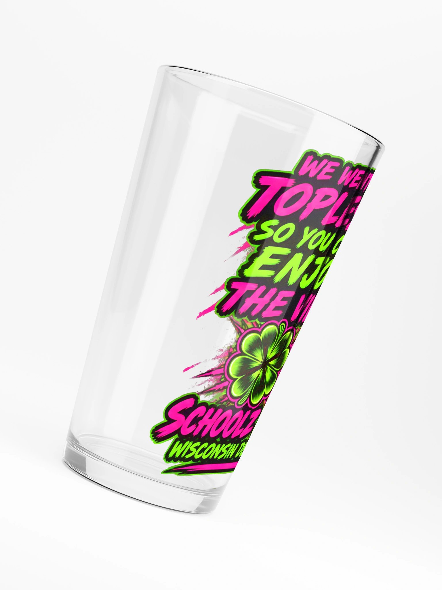Schoolz Out Wisconsin Dells We Went Topless Pint Glass product image (6)