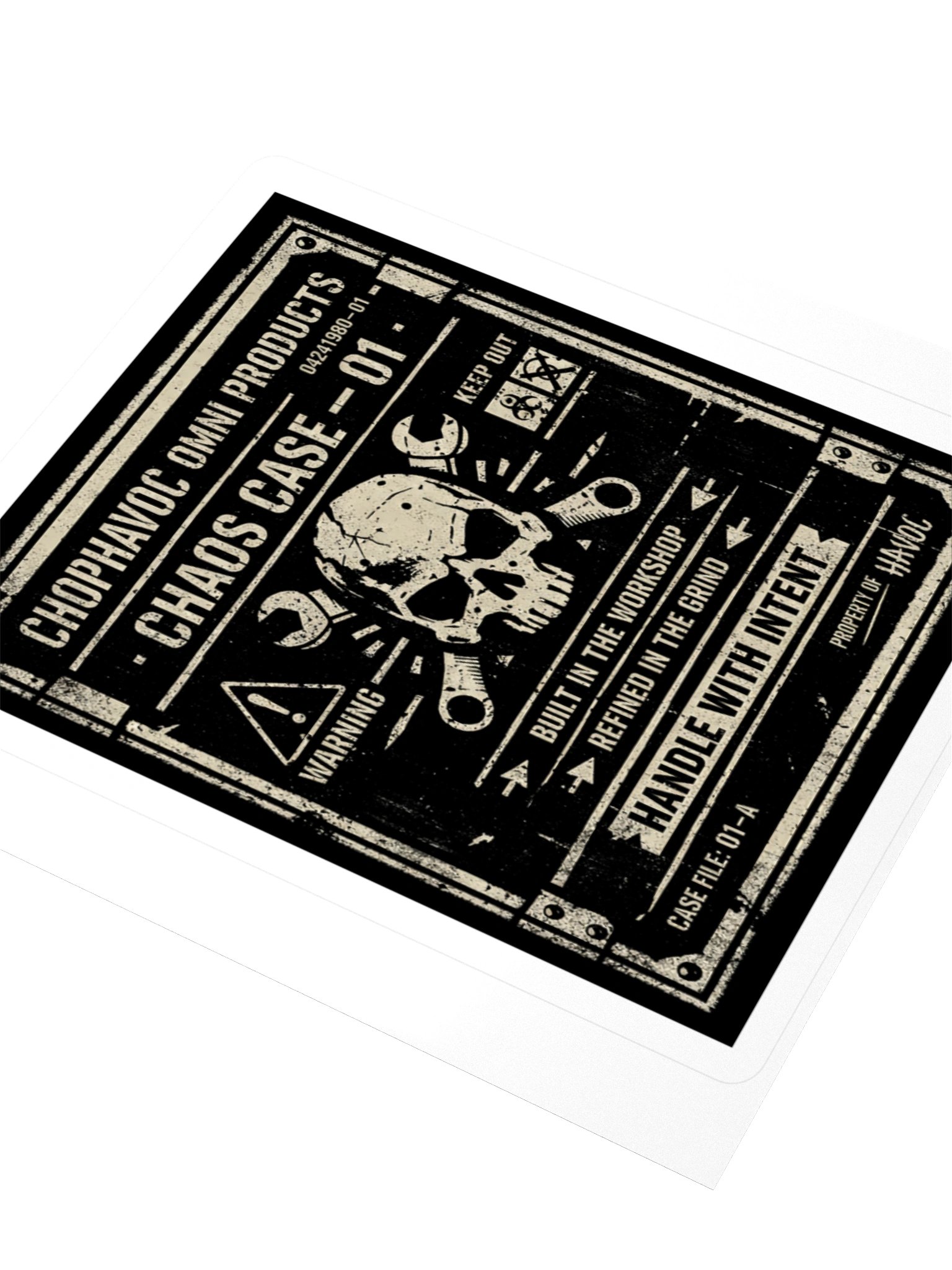 Chaos Case — 01 (Workshop Warning Stamp) product image (3)