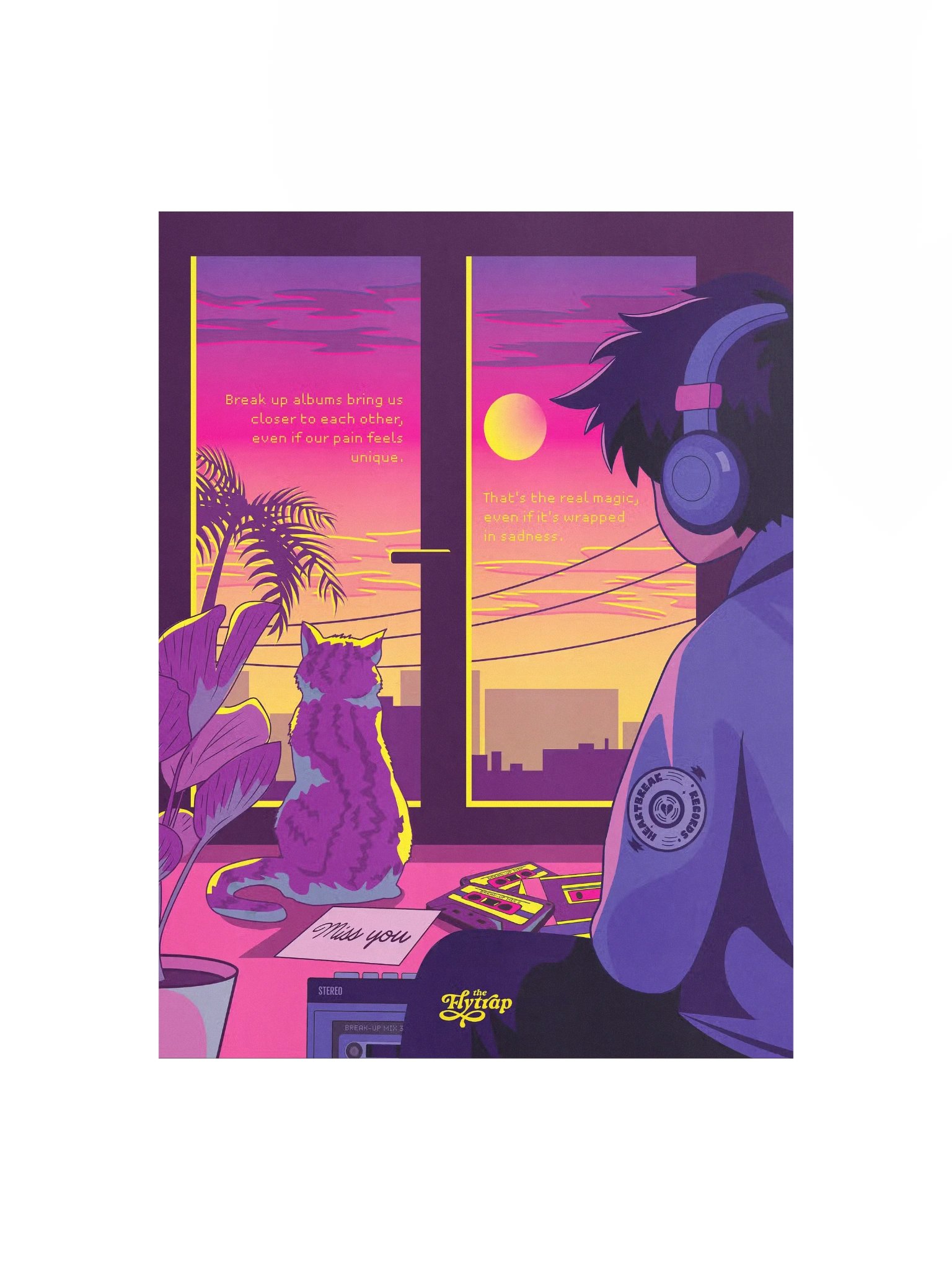 Heartbreak Records Poster 12x16 product image (1)
