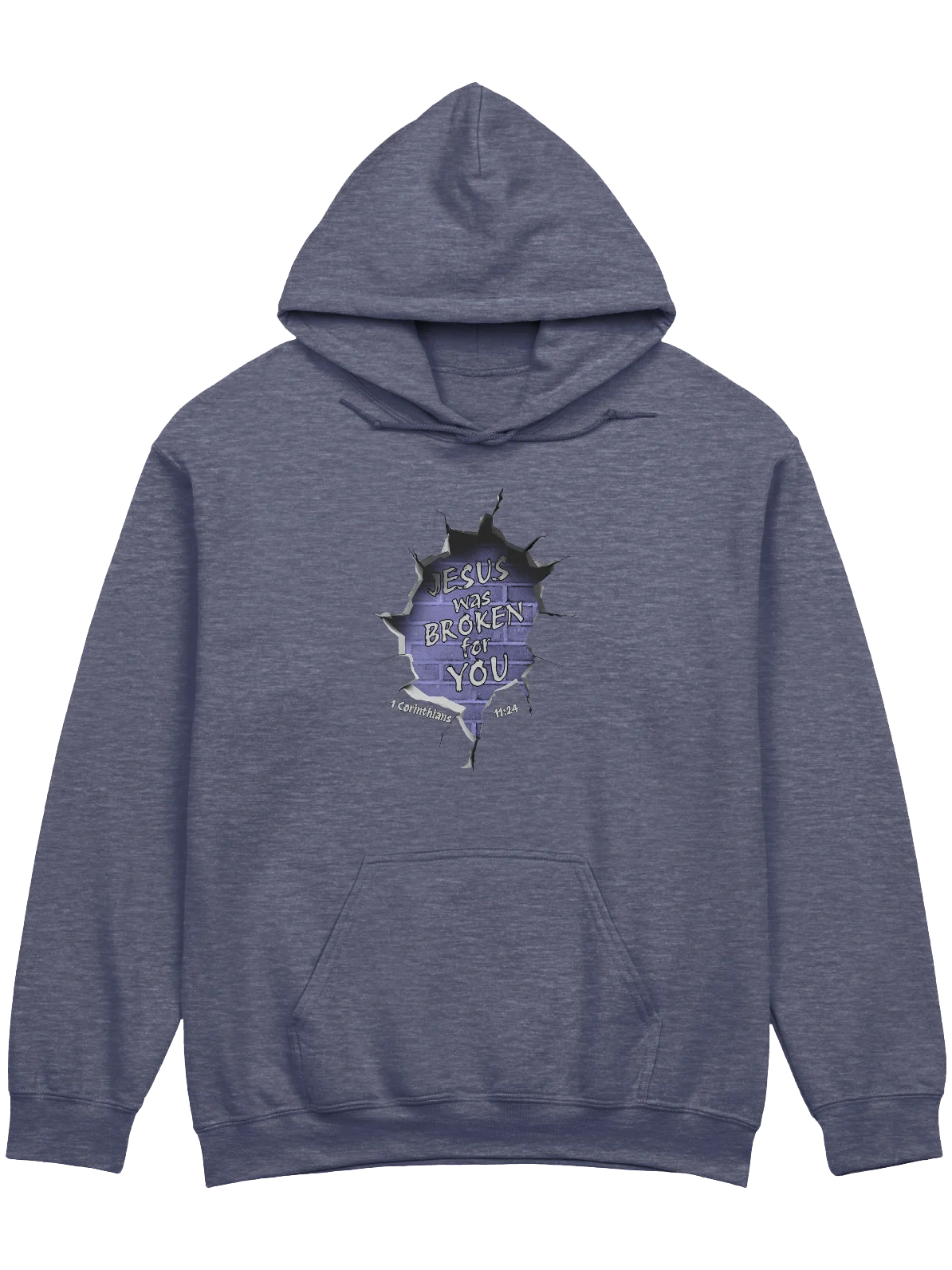 Jesus Was Broken For You - 1 Corinthians 11:24 Hoodie product image (1)