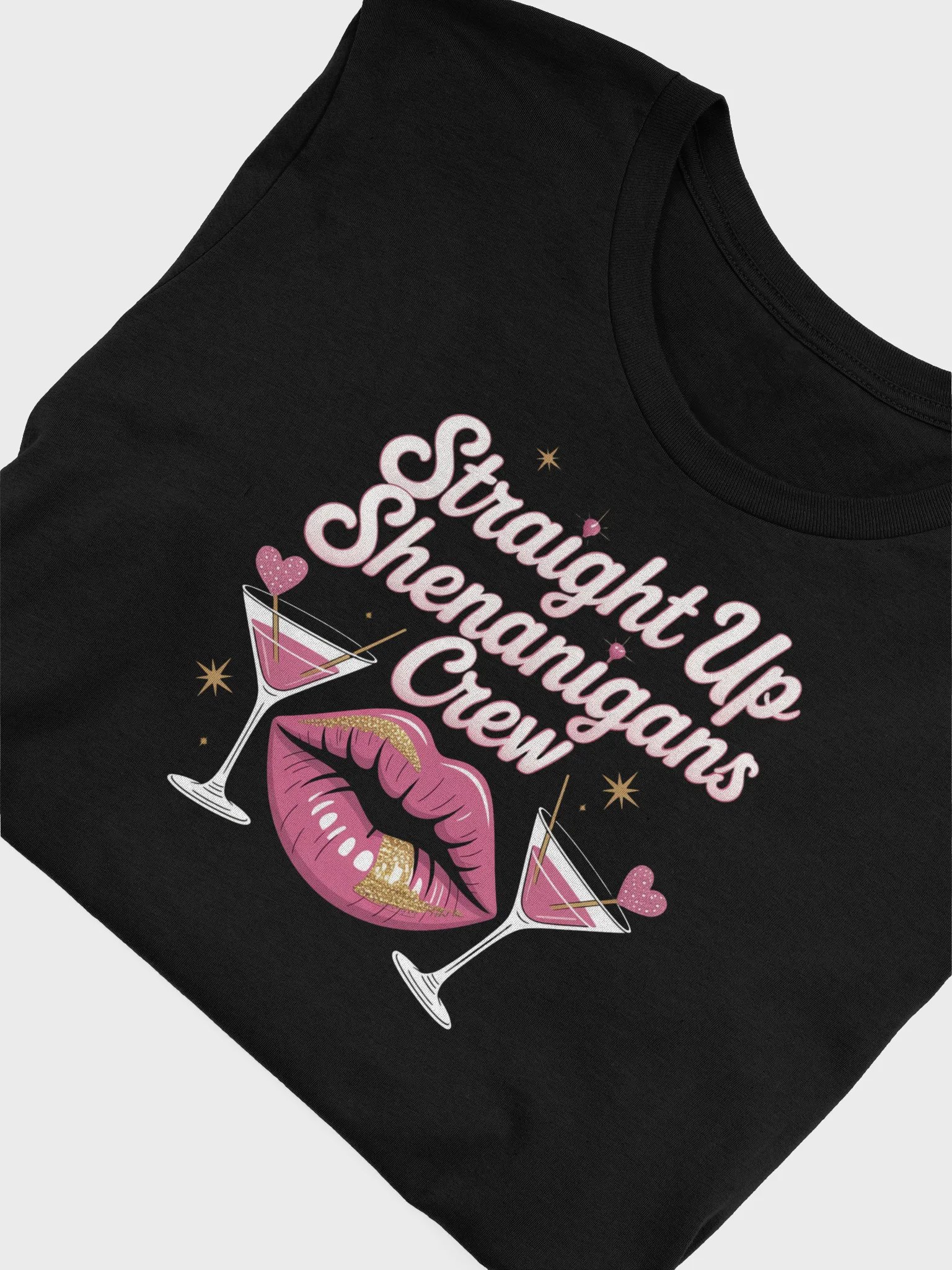 Shenanigans Crew Pink Lips T-Shirt product image (5)