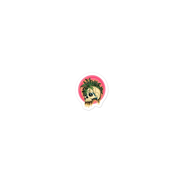 Drippy Tropical Skull II Sticker product image (2)