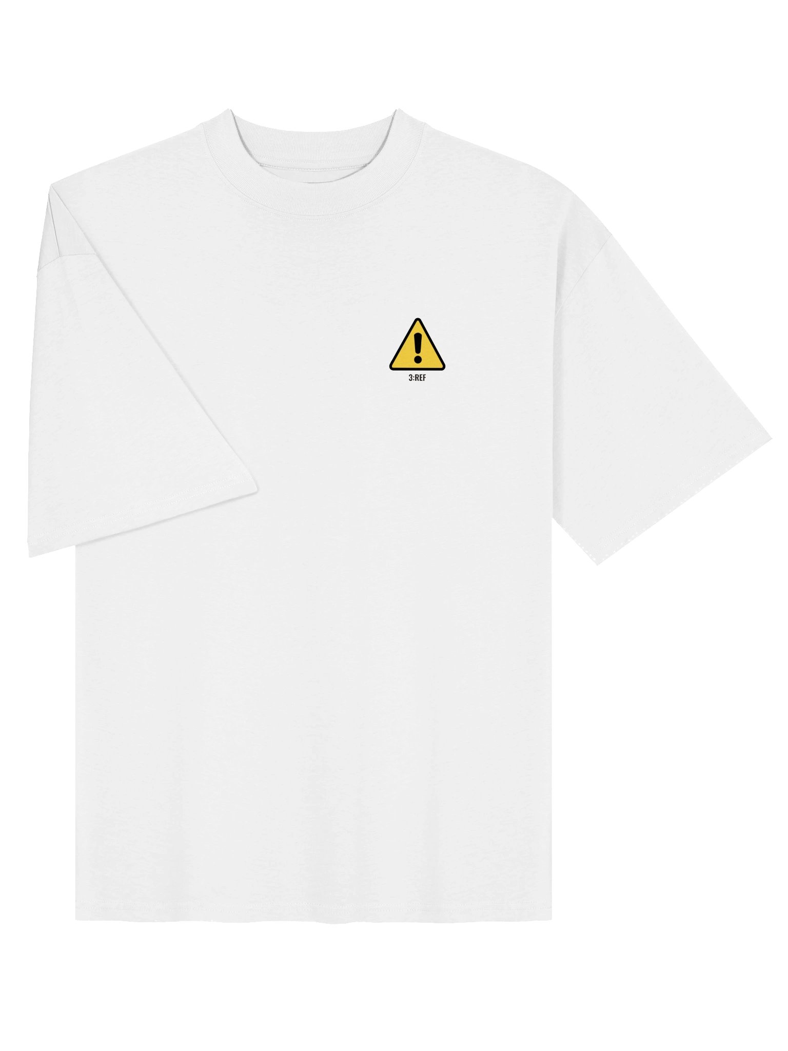 Yellow Warning Icon Oversized Tee product image (7)