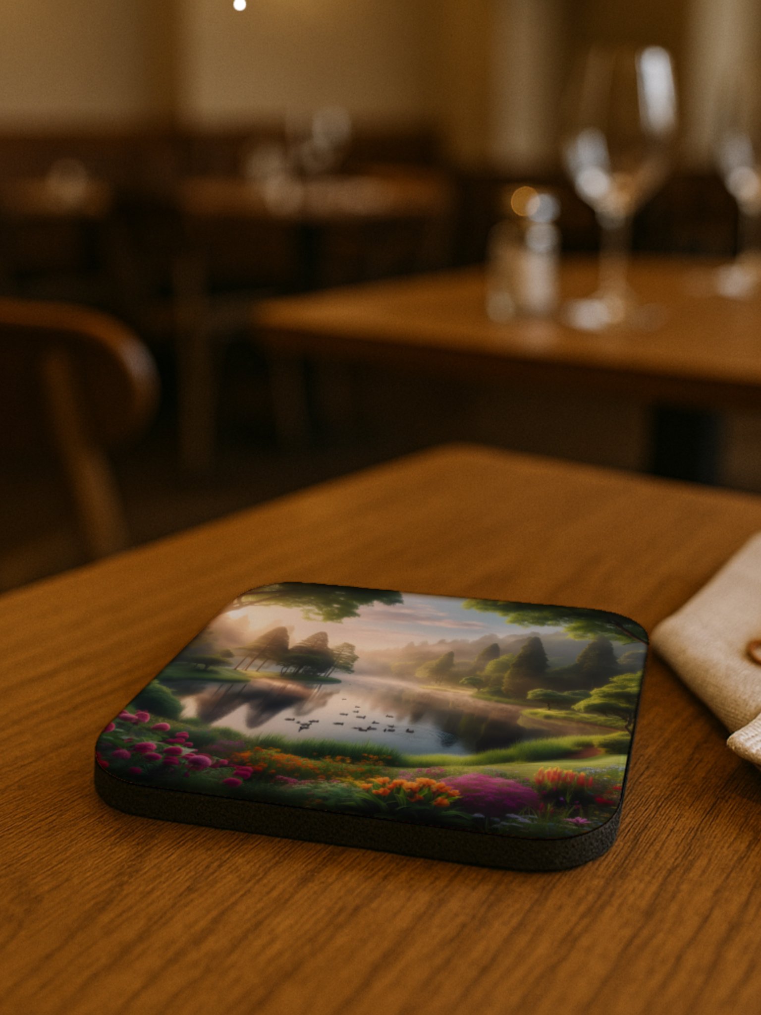 Sunrise Whisper Cork Coaster product image (5)