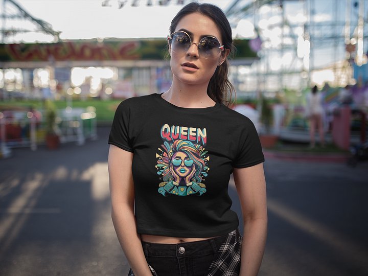 Queen Azura Womans Cropped Tee product image (1)