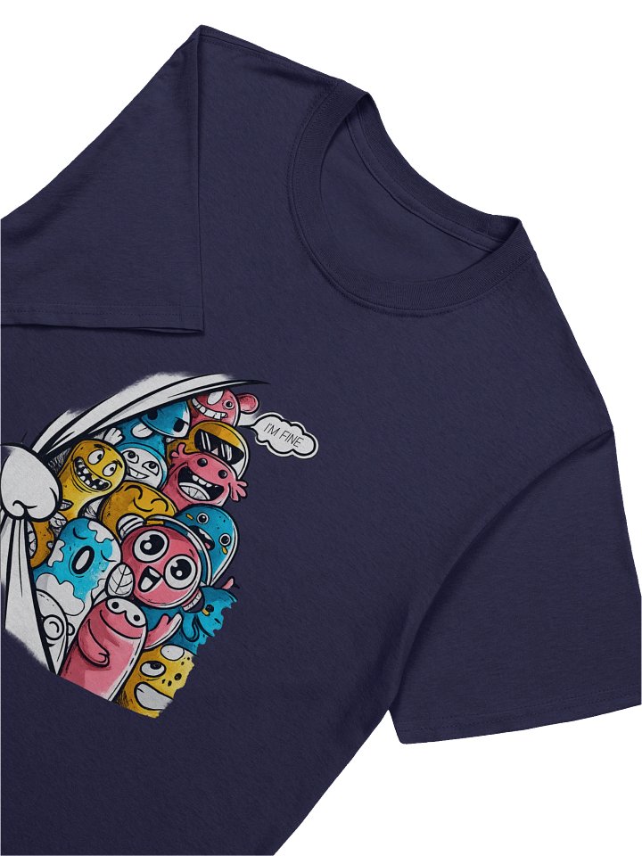 Too Many Smiles, One Crazy Vibe – Funny Cartoon T-Shirt product image (2)