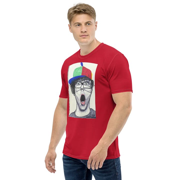 Lina's drawing Crew Neck T-Shirt Red product image (2)