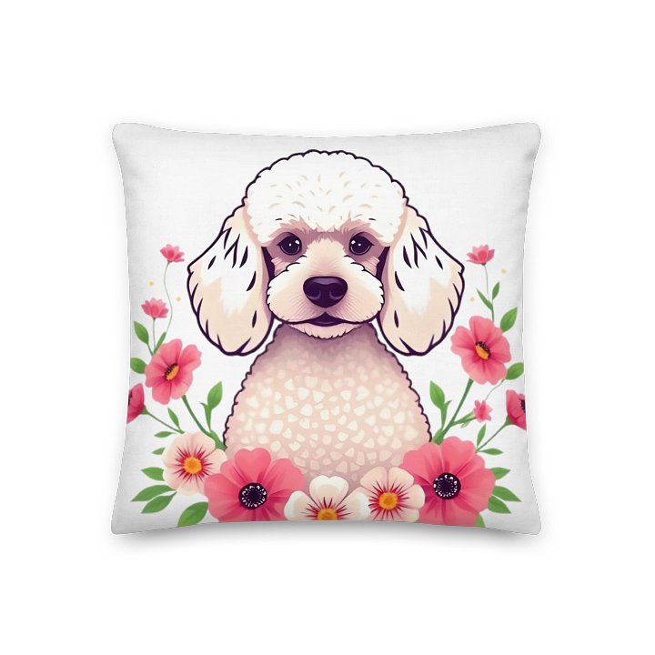 Floral Poodle Cushion product image (1)