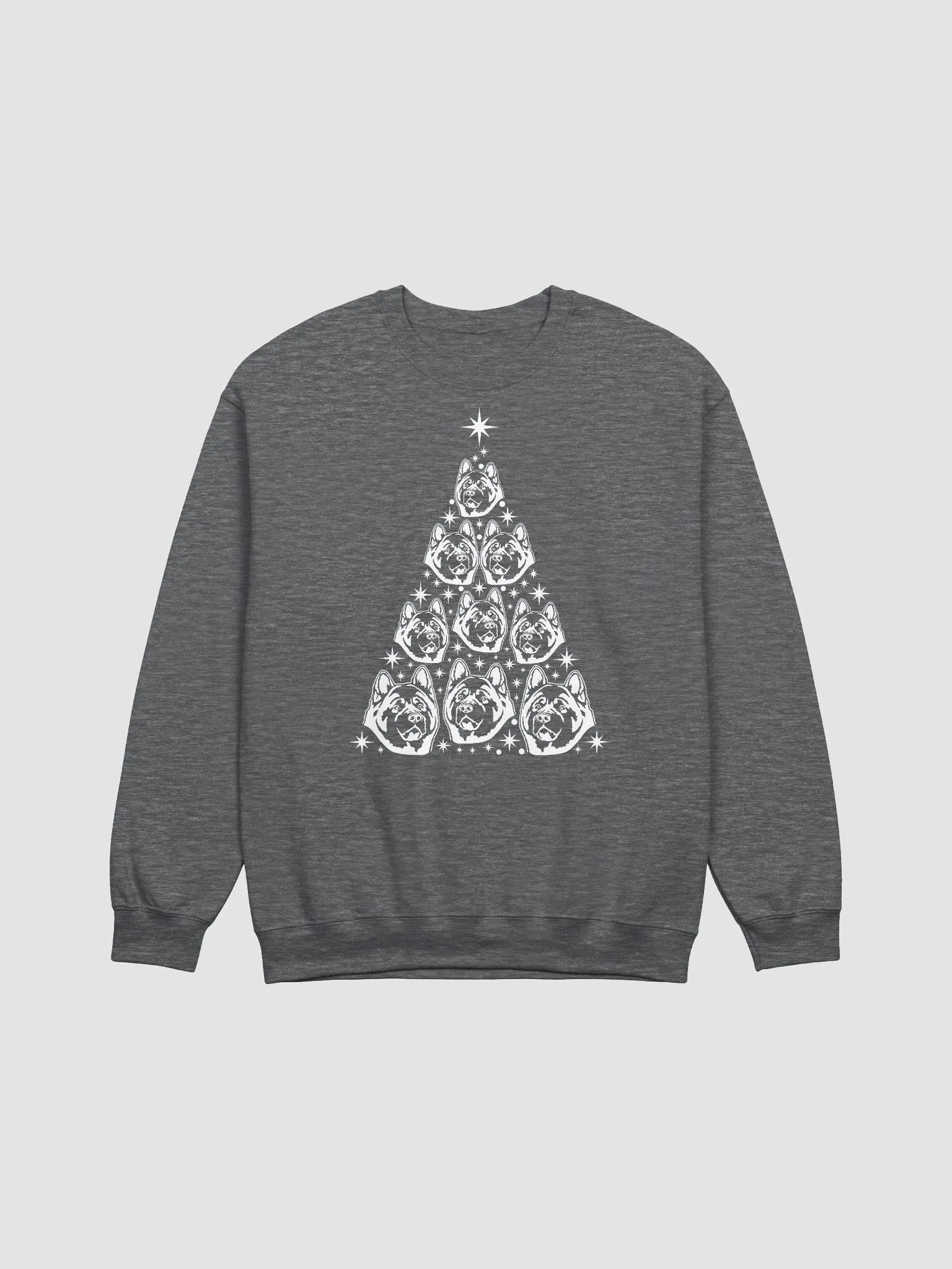 American Akita Christmas Tree Sweatshirt Design for American Akita Paw-rents product image (8)