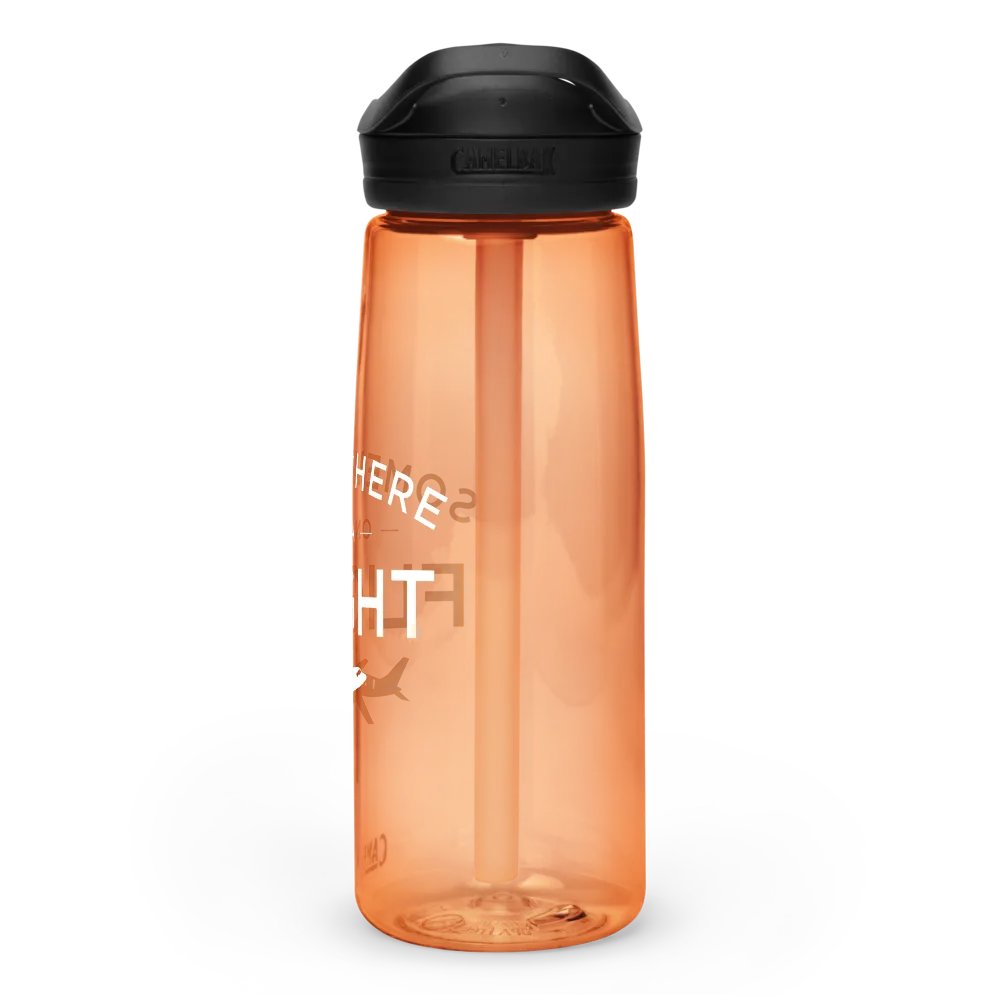 Somewhere on a Flight Water Bottle product image (3)