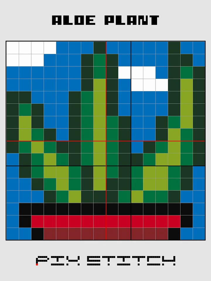 Aloe Plant Pixel Art product image (2)