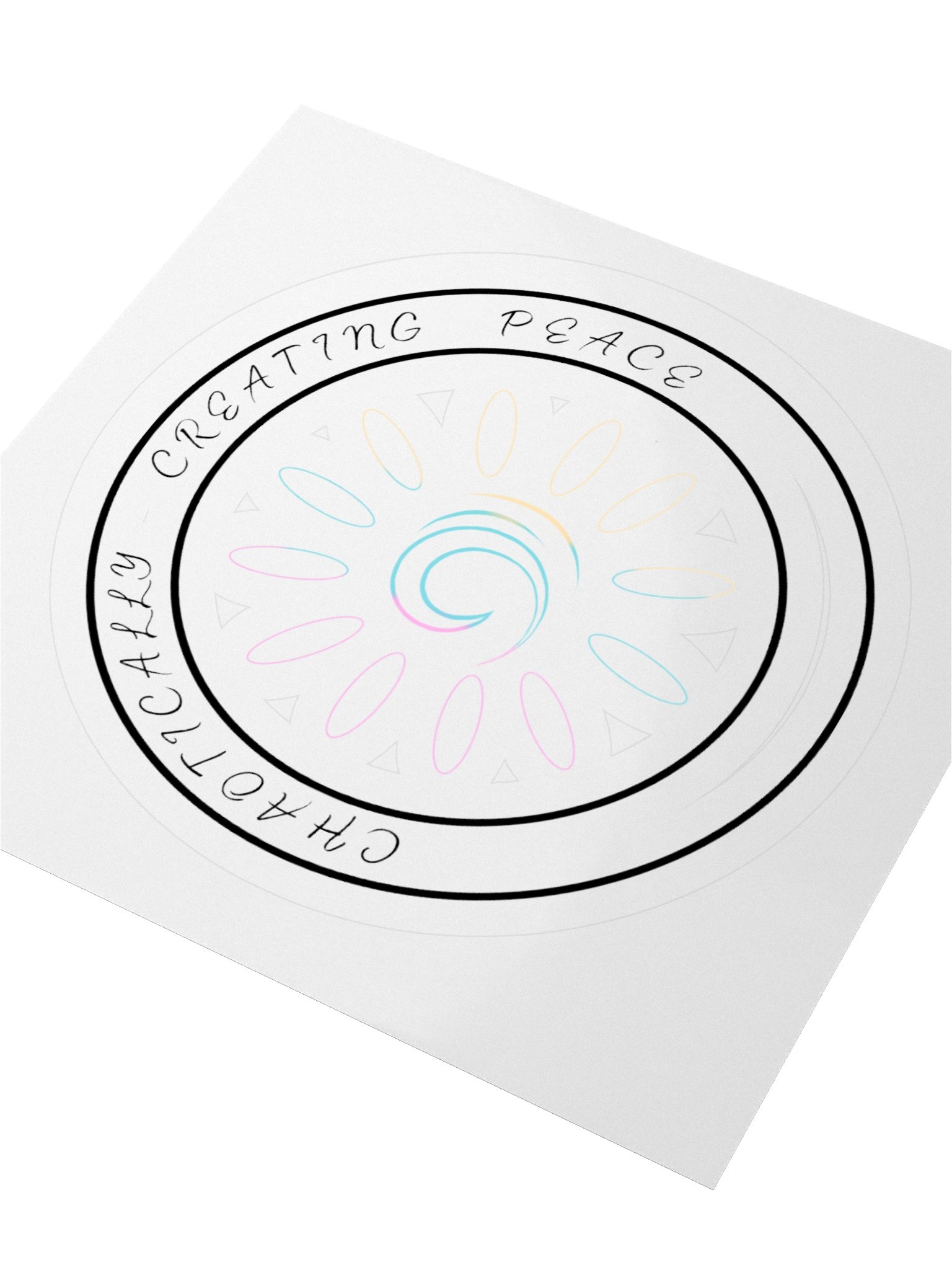 Peace Wave Chaotically Creating Peace Sticker #2 product image (3)